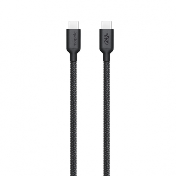 mophie 240W USB-C to USB-C Charge Cable (3M) - Black